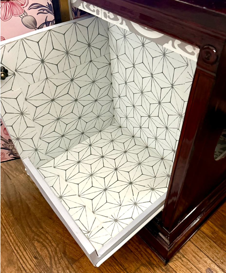1970s TV converted into double litter box enclosure and cat bed (CUSTOM ORDER)