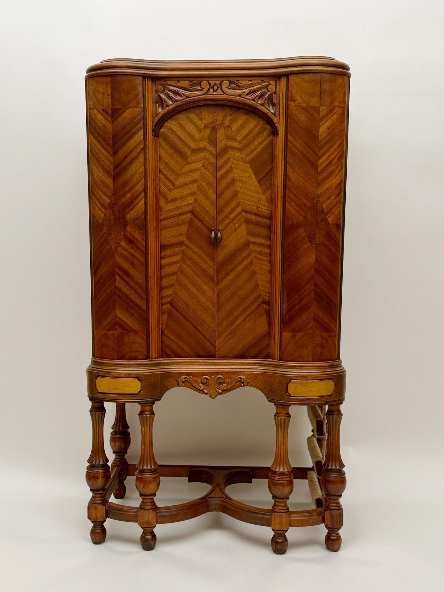 Sold - Cat bed refurbished from 1930s-era radio cabinet