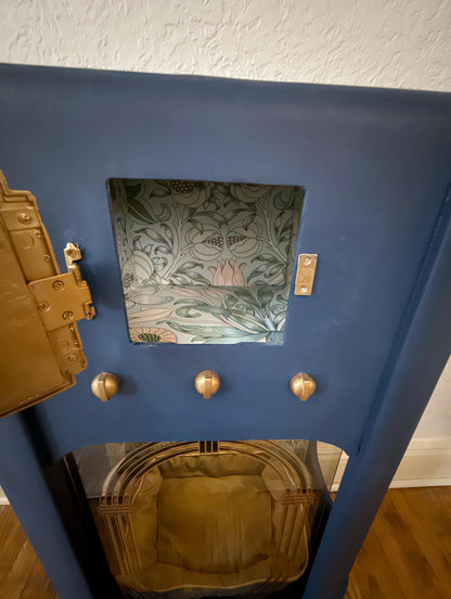 Sold - Cat bed refurbished from 1930s-era Philco radio