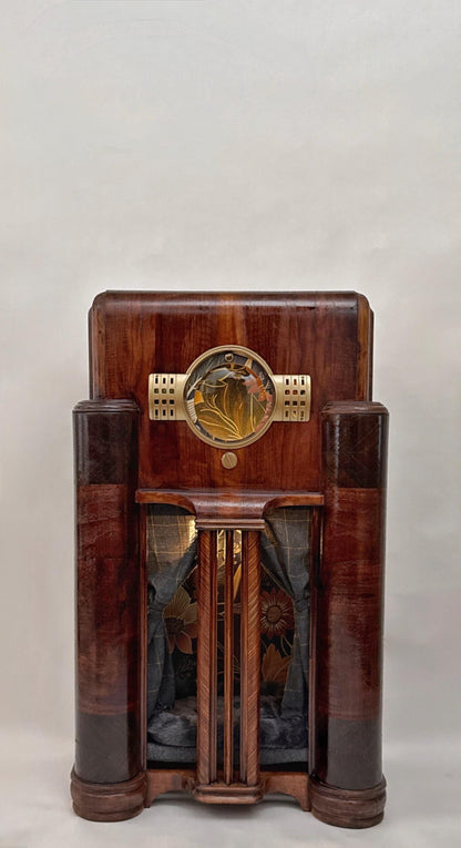 Cat or small dog bed upcycled from 1939 Zenith radio