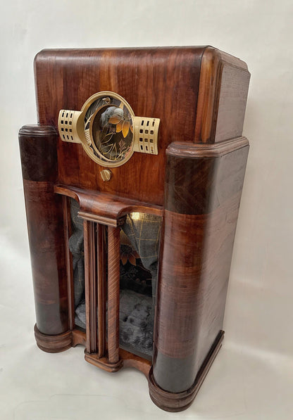 Cat or small dog bed upcycled from 1939 Zenith radio