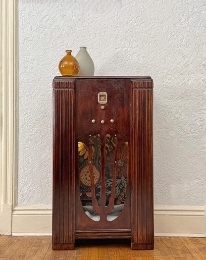 Cat or small dog bed upcycled from 1936 Philco "Highboy" radio