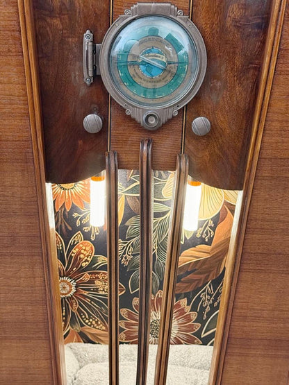 Cat bed upcycled from 1933 Silvertone radio