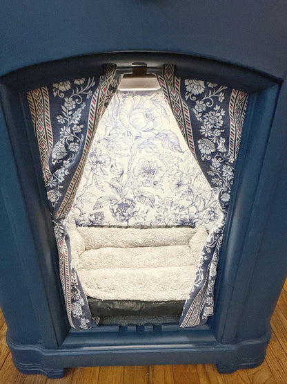 Cat or small dog bed upcycled from 1936 Zenith radio