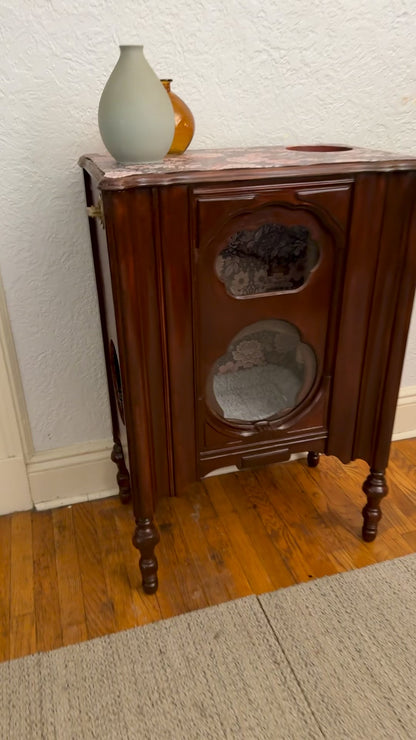 Cat playground and bed made from 1930s era radio
