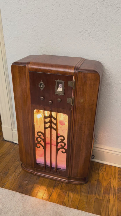 CUSTOM Cat bed upcycled from 1938 Zenith radio